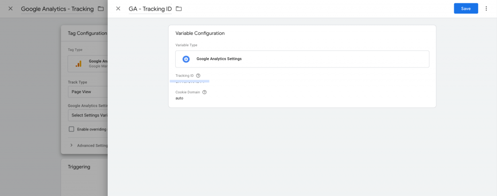 GTM Tracking Variable for Analytics