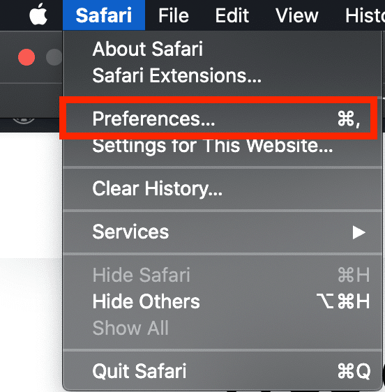 Safari Preferences