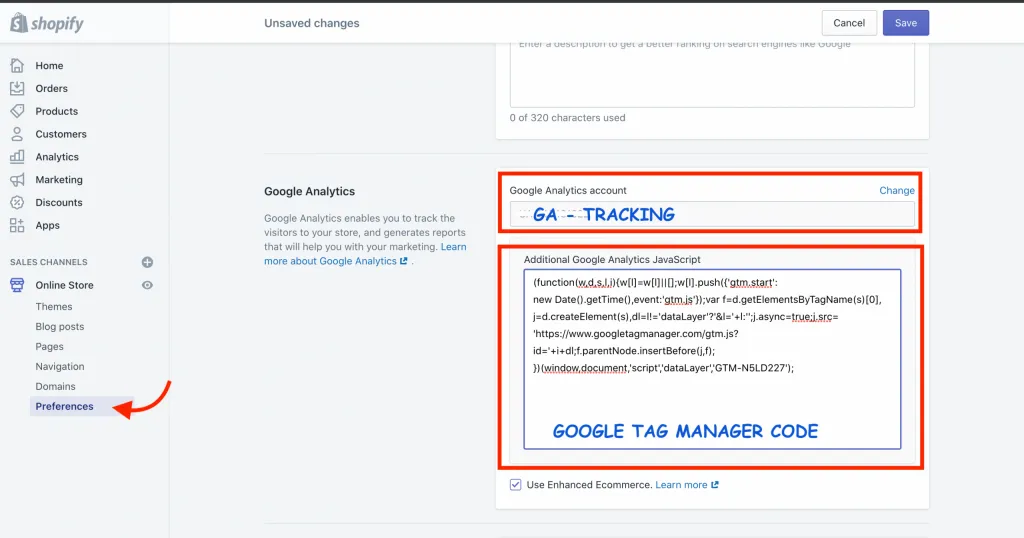 Shopify GTM Integration