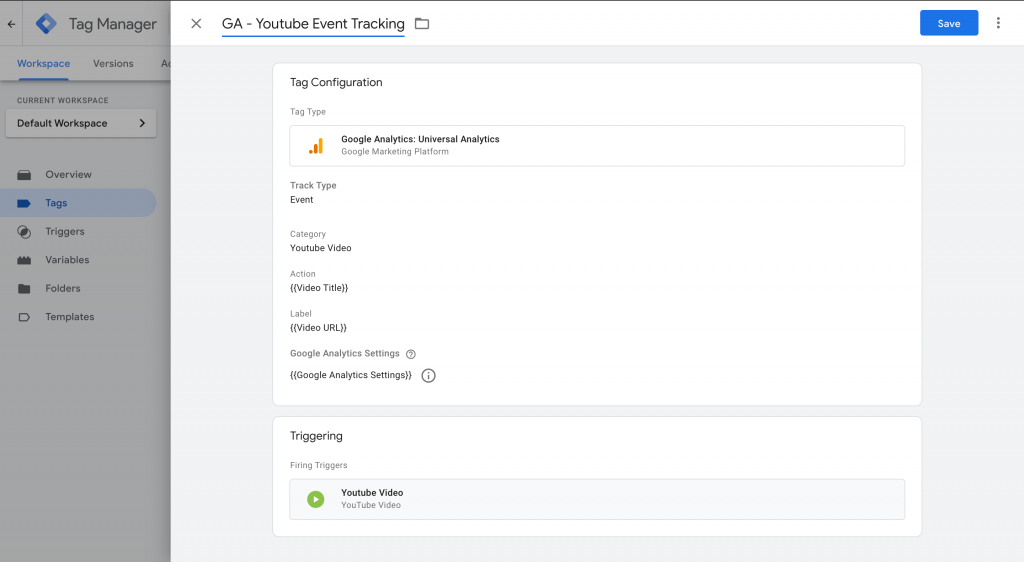 Youtube Video Tracking in GTM 3