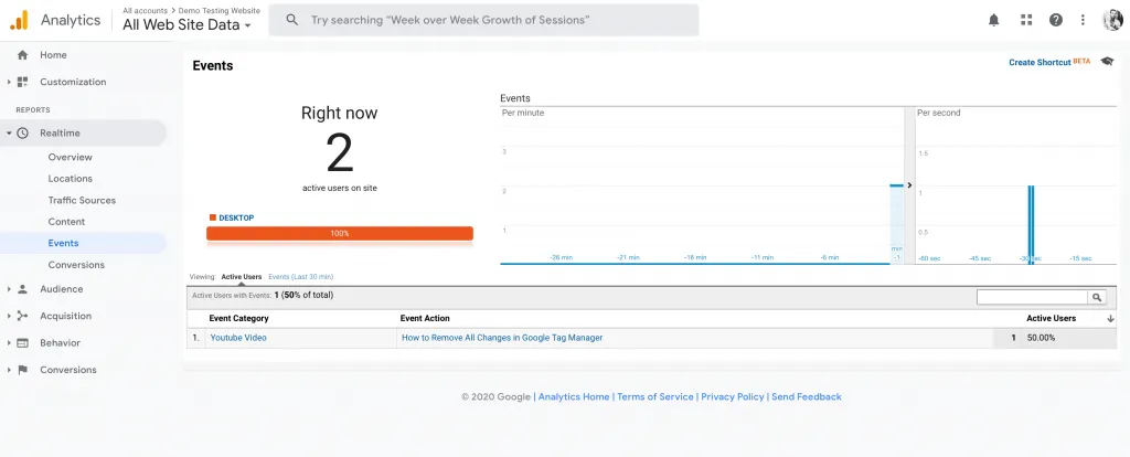 Youtube Video Tracking in GTM 6
