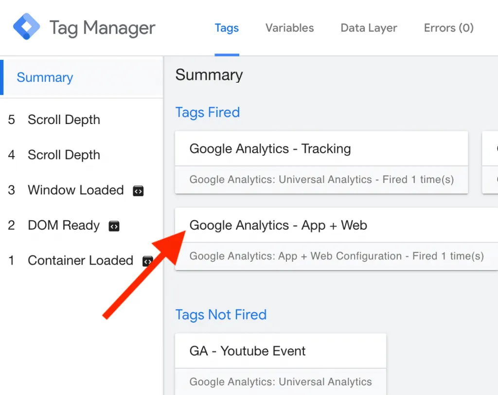 check the GTM preview mode to check tag is firing