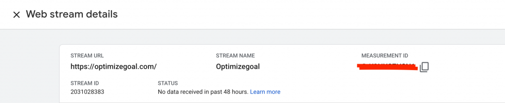 web streams details