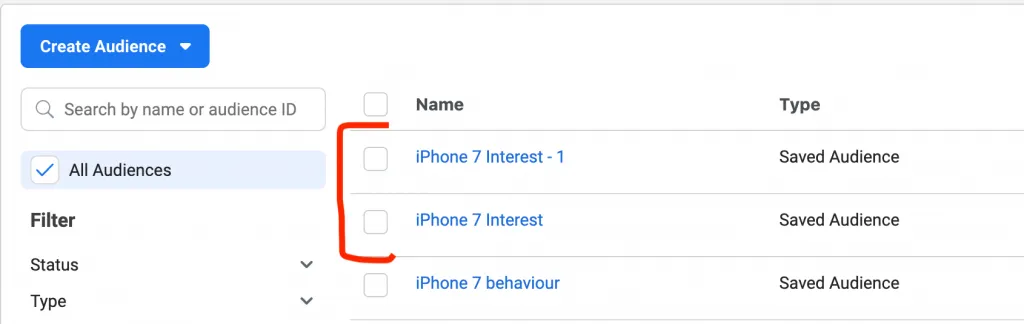 Duplicate a Saved Audience 4