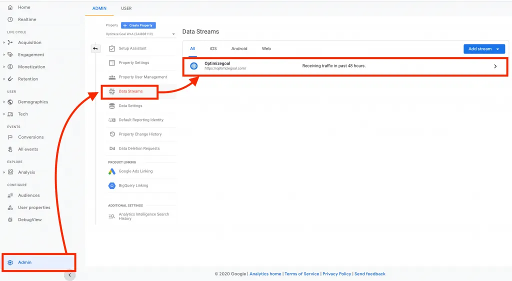 Cross-domain Tracking in Google Analytics 4 1 cross domain tracking google analytics 4 step1
