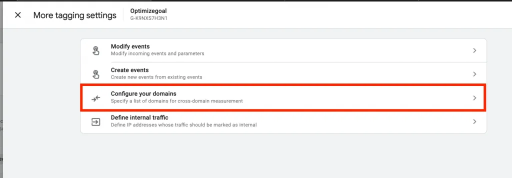Cross-domain Tracking in Google Analytics 4 3 cross domain tracking google analytics 4 step3
