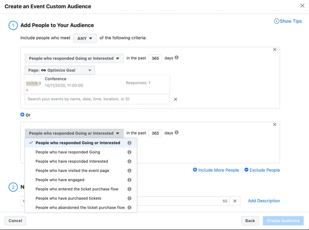 facebook event custom audience 5