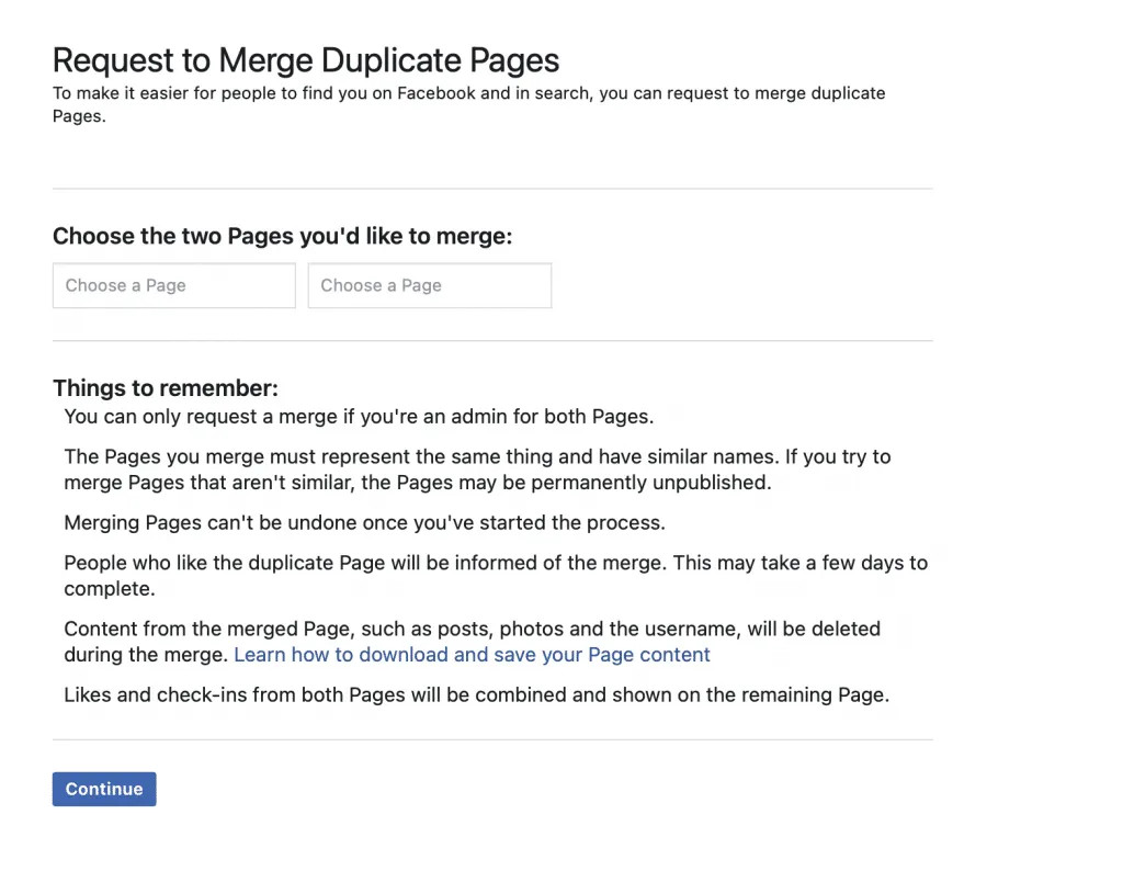 facebook merge request 1