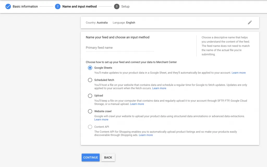 how to upload feed in mcc