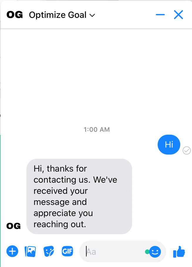 messenger greeting final test
