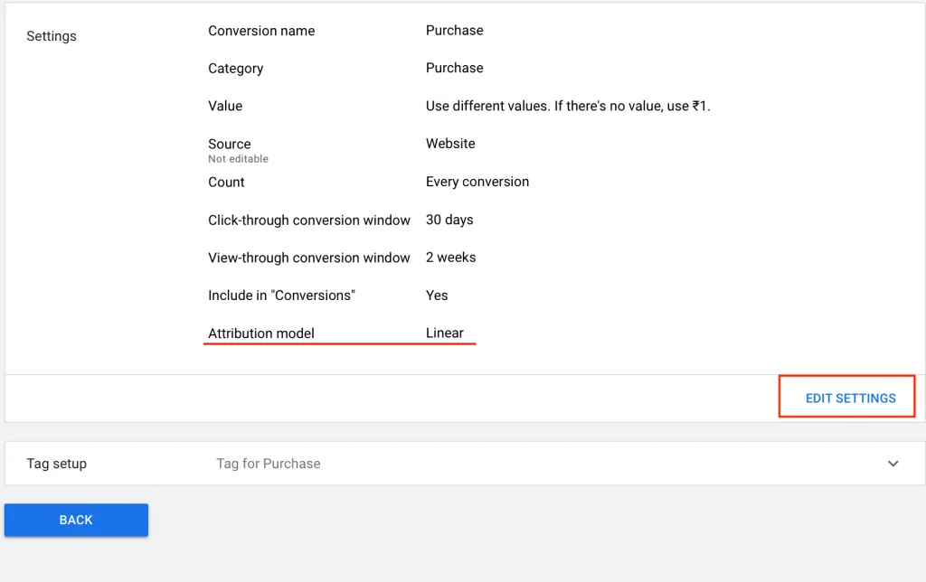 Change Attribution Model in Google Ads Step 3