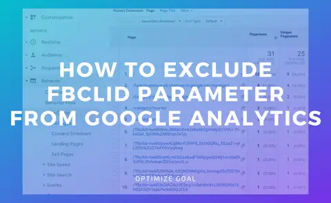 How To Exclude Fbclid Parameter From Google Analytics