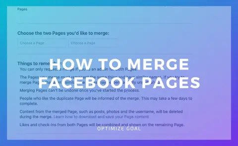 How To Merge Facebook Pages